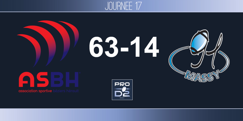 PRO D2, J17 - Béziers – Massy: le récital héraultais