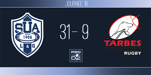 PRO D2, J16 - Agen - Tarbes : victoire et bonus offensif