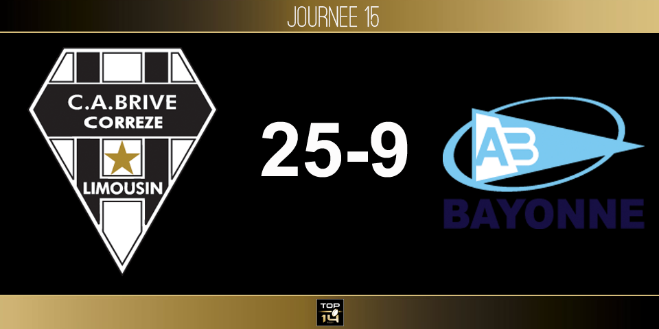 TOP 14, J15 – Brive - Bayonne: le CAB enchaîne