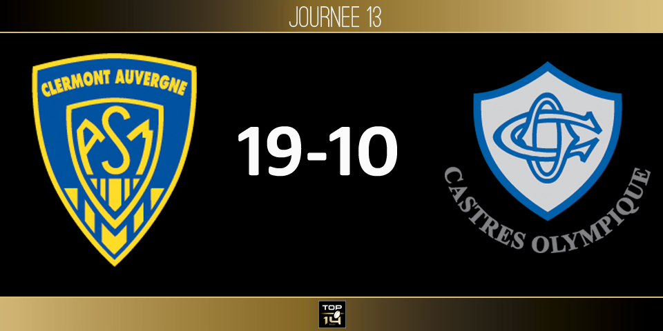 TOP 14, J13 - Clermont - Castres: l'ASM dompte sa bête noire