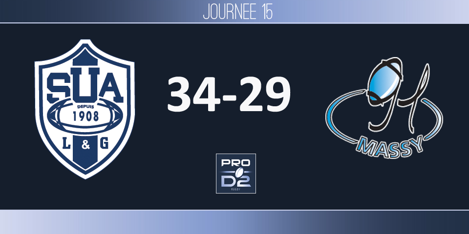 PRO D2, J15 - Agen - Massy: les regrets massicois