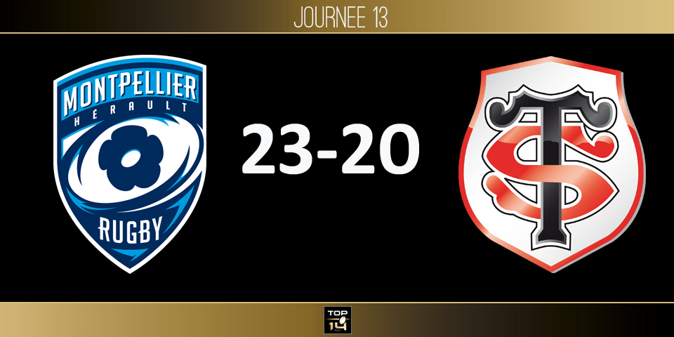 TOP 14, J13 - Montpellier - Toulouse: le MHR vainc le signe indien