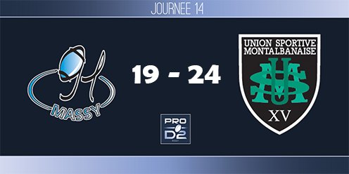 PRO D2, J14 - Massy-Montauban : première défaite à Ladoumègue depuis le 6 septembre