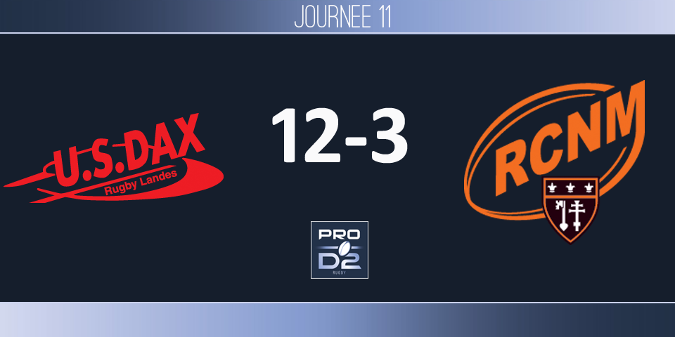 PRO D2, J11 - Dax – Narbonne: l&#039;USD quitte la zone rouge