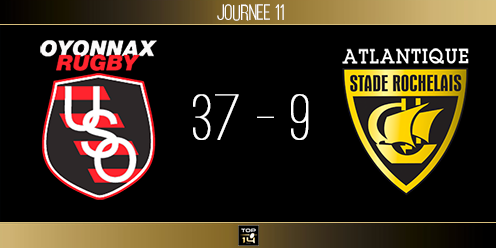 TOP 14, J11 - Oyonnax-La Rochelle : l'USO frappe un grand coup