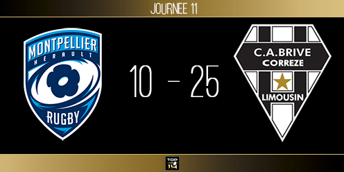TOP 14, J11 - Montpellier-Brive : première victoire à l'extérieur pour le CAB
