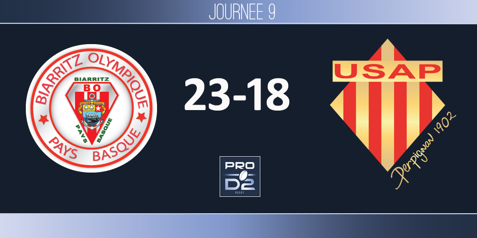 PRO D2, J9 - Biarritz - Perpignan: Aguiléra, la force du BO