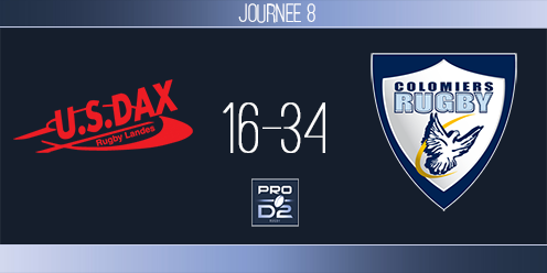 PRO D2, J8 - Dax-Colomiers : second succès à l'extérieur pour les Columérins