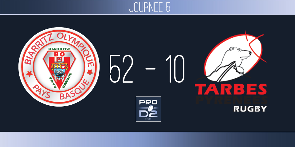 PRO D2, J5 - Biarritz-Tarbes : carton pour les basques