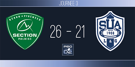 PRO D2, J3 - Pau-Agen : double bonus