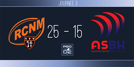 PRO D2, J3 - Narbonne-Béziers : première victoire et premier échec de la saison