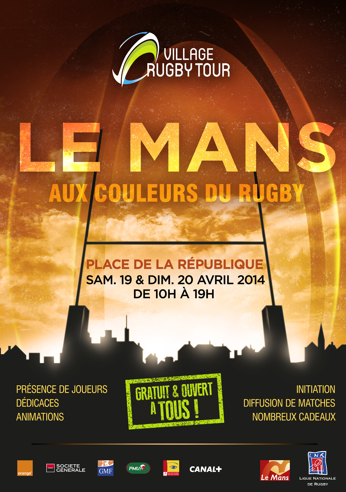 Le Village Rugby Tour 2014 fait étape au Mans