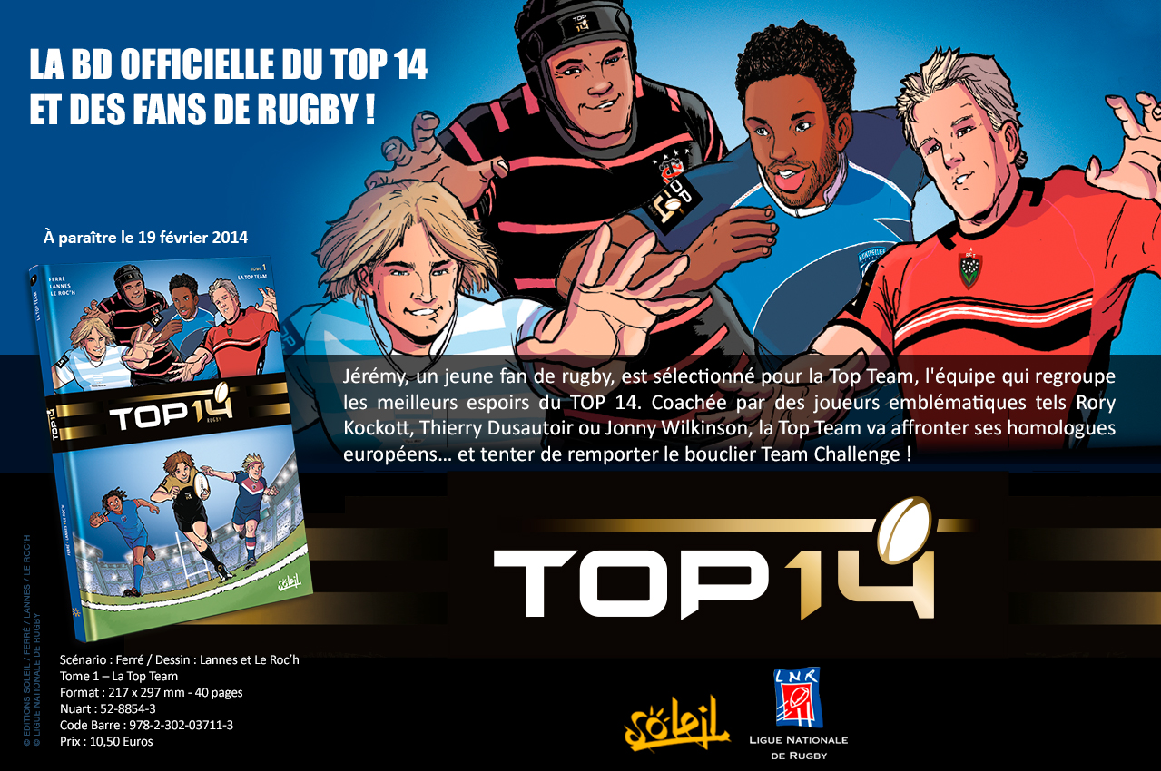 Sortie de la BD officielle du TOP 14 ! 