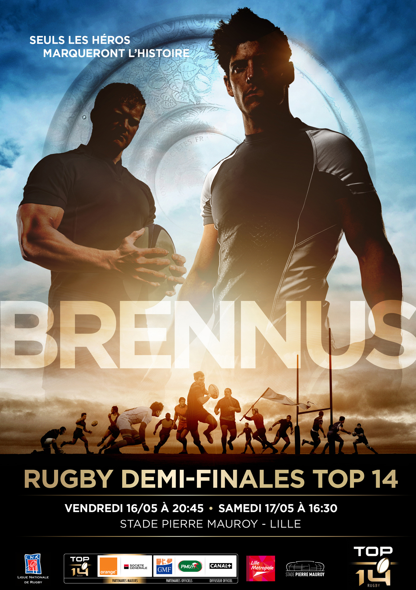 Demi-finales du TOP 14 à Lille Vente "places de match + billets de train" avec Voyages-sncf.com