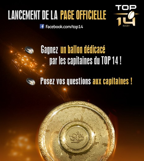 Réseaux sociaux : Lancement de la page Facebook officielle du TOP 14