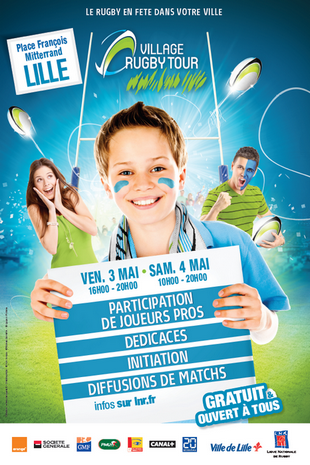 Village Rugby Tour : le Communiqué présentant la troisième étape à Lille