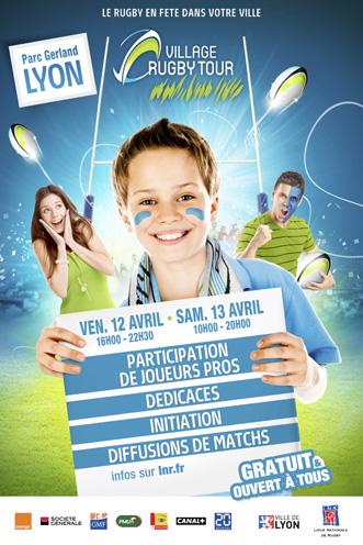 Village Rugby Tour: le communiqué bilan de la première étape à Lyon 2013