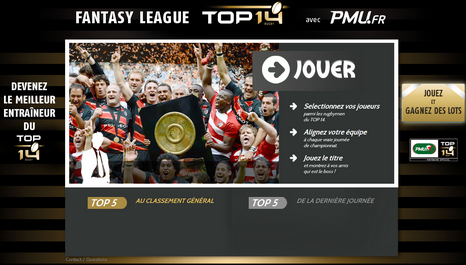 Fantasy League TOP 14 : jouez et devenez le meilleur entraineur du championnat
