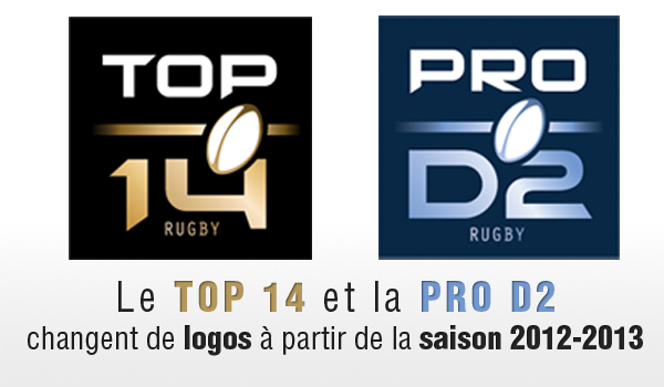 Nouveaux logos TOP 14 / PRO D2