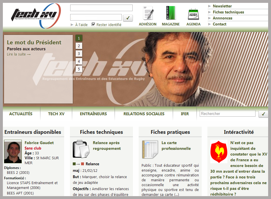 TECH XV: Le site fait peau neuve