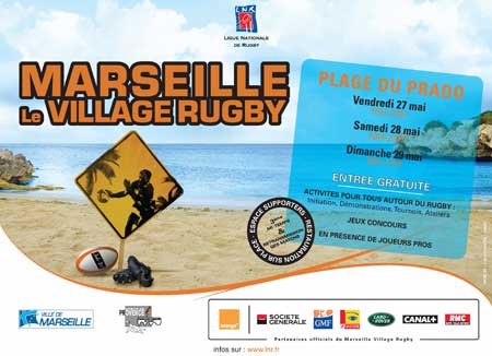 Un Village rugby à Marseille pour les demi-finales