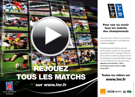 Vidéo: le TOP 14 Orange et la PRO D2 disponibles gratuitement!