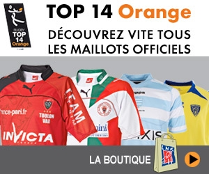 Boutique en ligne : Commandez votre maillot du TOP 14 Orange !