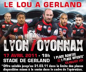 PRO D2: les places pour LOU - USO à Gerland en vente
