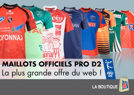 Boutique: les maillots PRO D2