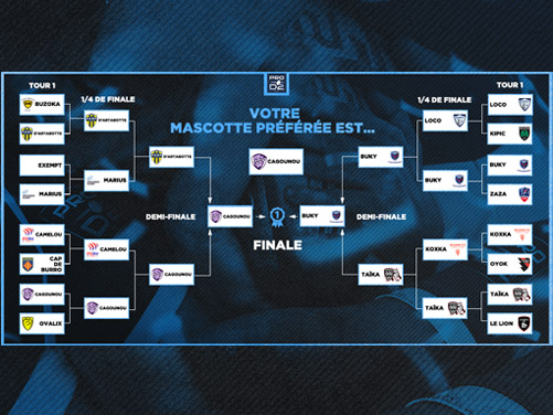 Cagounou remporte le tournoi des mascottes de PRO D2 !
